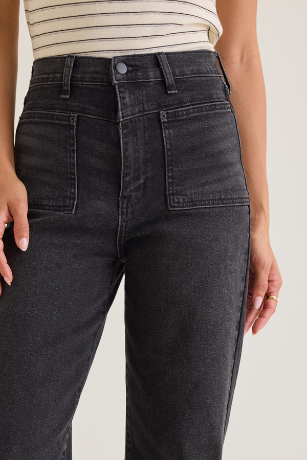 Carlin High Rise Straight Leg Jean Detail 2 - Altar'd State