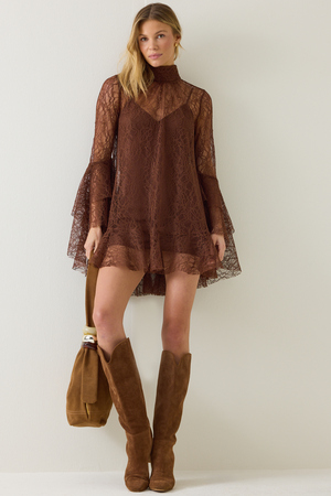 Langley Lace Mini Dress - Altar'd State - 