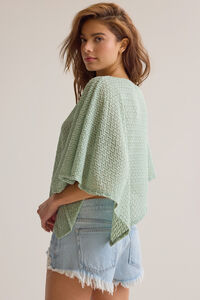 Larken Knit Poncho Detail 4 - Altar'd State