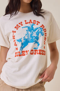 Riley Green Oversized Tee Detail 2 - Altar'd State