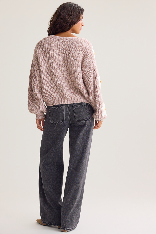 Soraya Daisy-Knit Sweater Detail 3 - Altar'd State