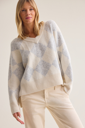 Leslie Argyle Knit Sweater - Altar'd State