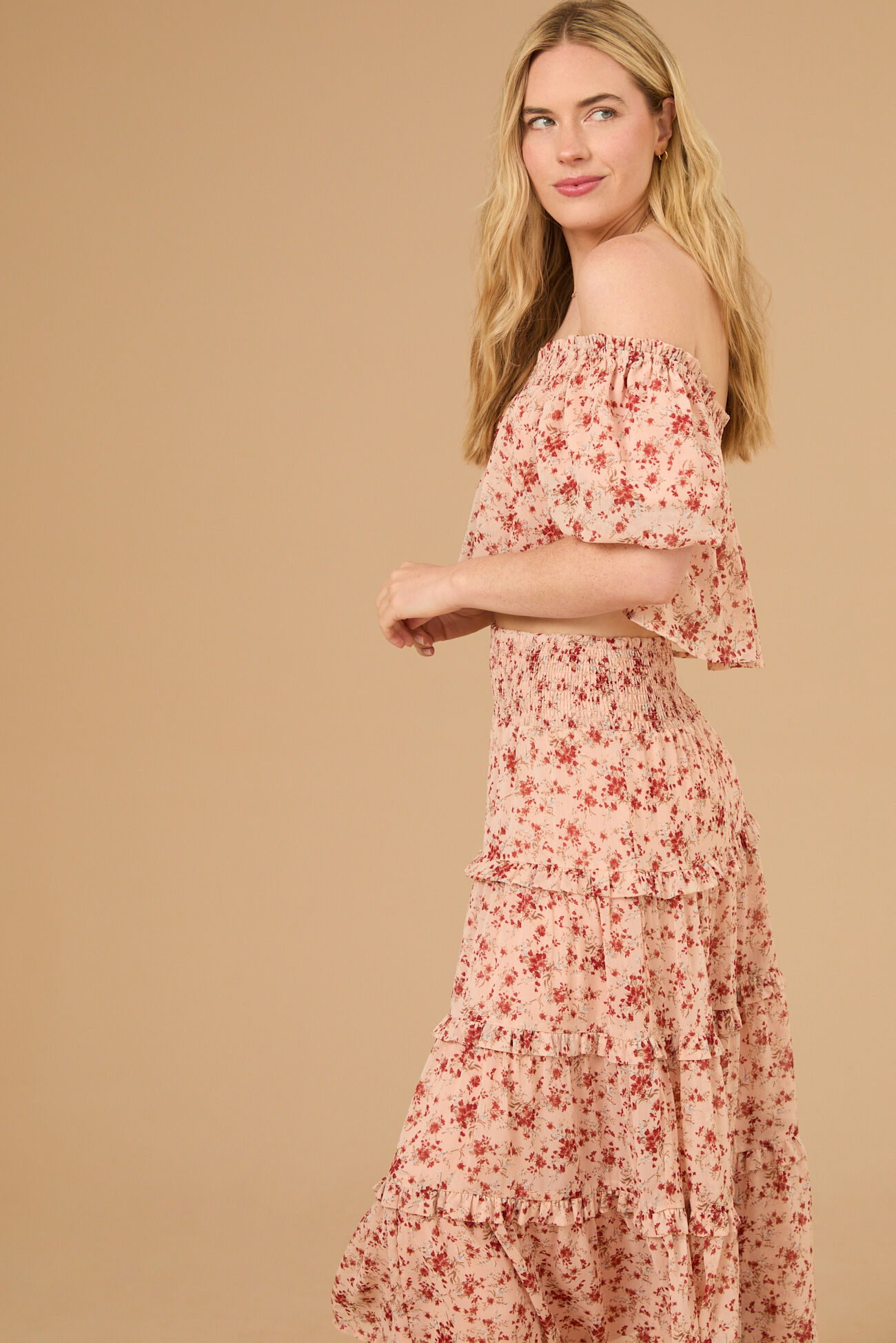 Lindsey Floral Babydoll Top