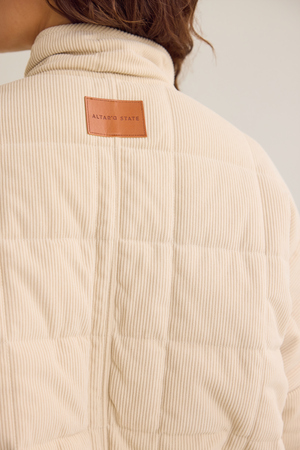 Cece Corduroy Quilted Jacket - Altar'd State