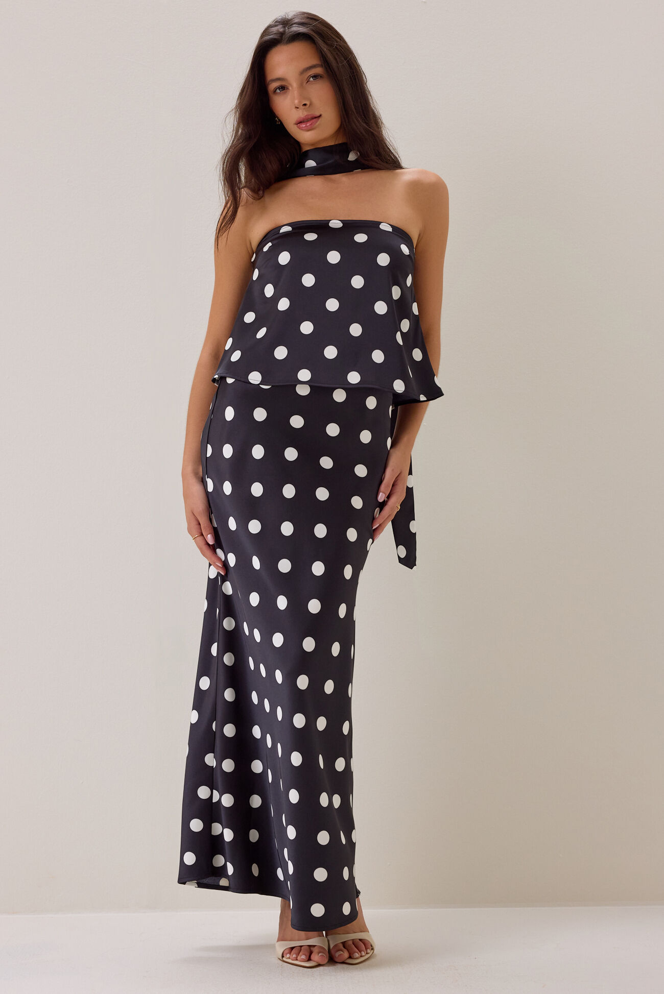 Nancie Polka Dot Maxi Skirt