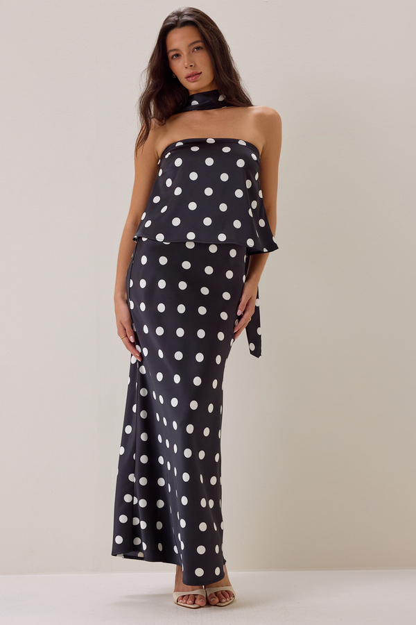 Nancie Polka Dot Maxi Skirt - Altar'd State