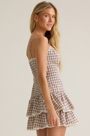 Dani Gingham Mini Dress - Altar'd State - 