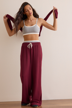 Trackline Wide Leg Pants - Altar'd State - 