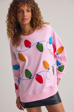 Christmas Lights Sweatshirt - Altar'd State - 