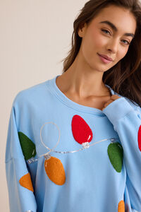 Christmas Lights Sweatshirt Detail 3 - Altar'd State