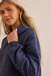 Polka Dot Patch Hoodie Detail 2 - Altar'd State