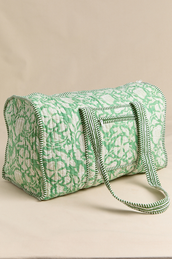 Green Gardenia Quilted Duffle - Altar'd State