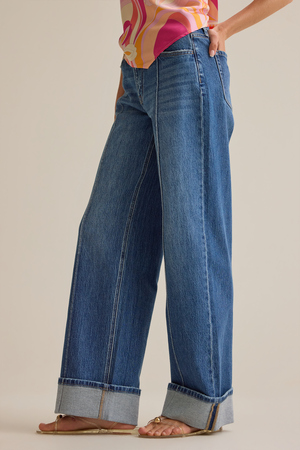 Sylvan High Rise Cuff Jeans - Altar'd State - 