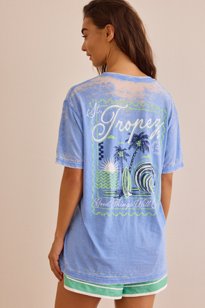 Saint Tropez Postcard Slub Tee - Altar'd State - 