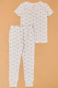 Anna Floral Striped Lounge Set - Altar'd State