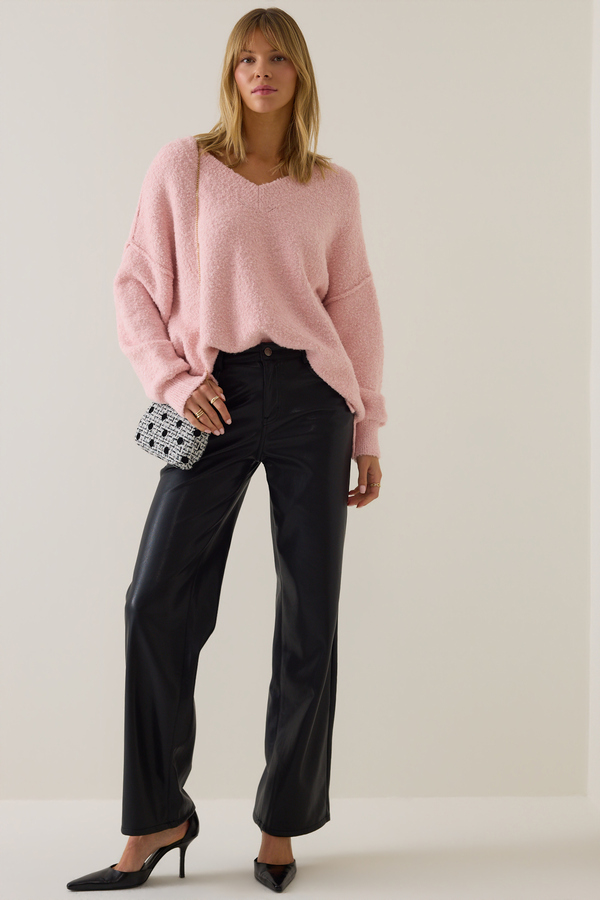 Candace V-Neck Tunic Sweater Detail 2 - Altar'd State