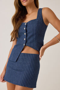 Liza Stripe Mini Skirt Detail 2 - Altar'd State