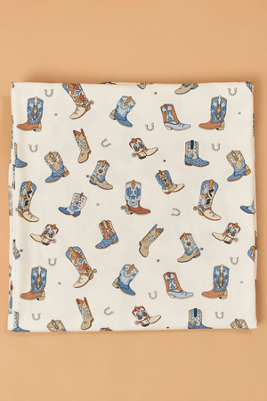 Buckaroo Boots Swaddle and Bib - Altar'd State