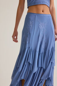 Carlin Ruffle Maxi Skirt Detail 3 - Altar'd State