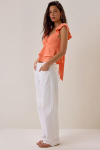 Cressida Flutter Sleeve Babydoll Top Detail 3 - Altar'd State