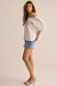 London Off Shoulder Tee Detail 5 - Altar'd State