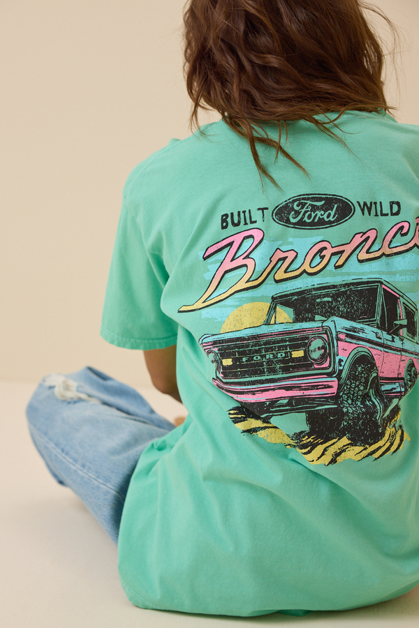 Built Wild Bronco Oversized Tee Detail 2 - Altar'd State