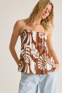 Cleo Flowy Pleated Tank Detail 2 - Altar'd State