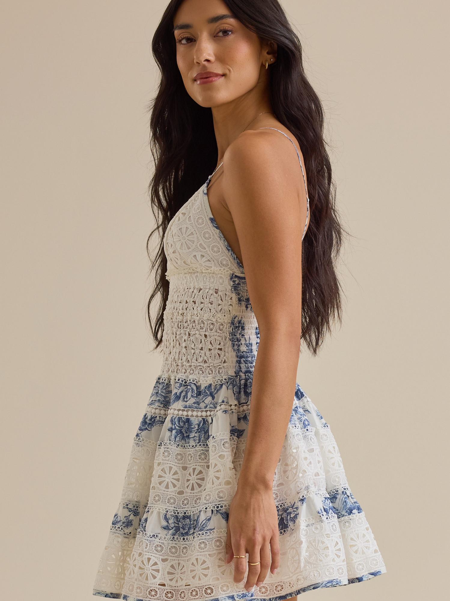 green emerald velvet dress Dahlia Eyelet Maternity & Nursing Dress | Aqua Mist main image 0