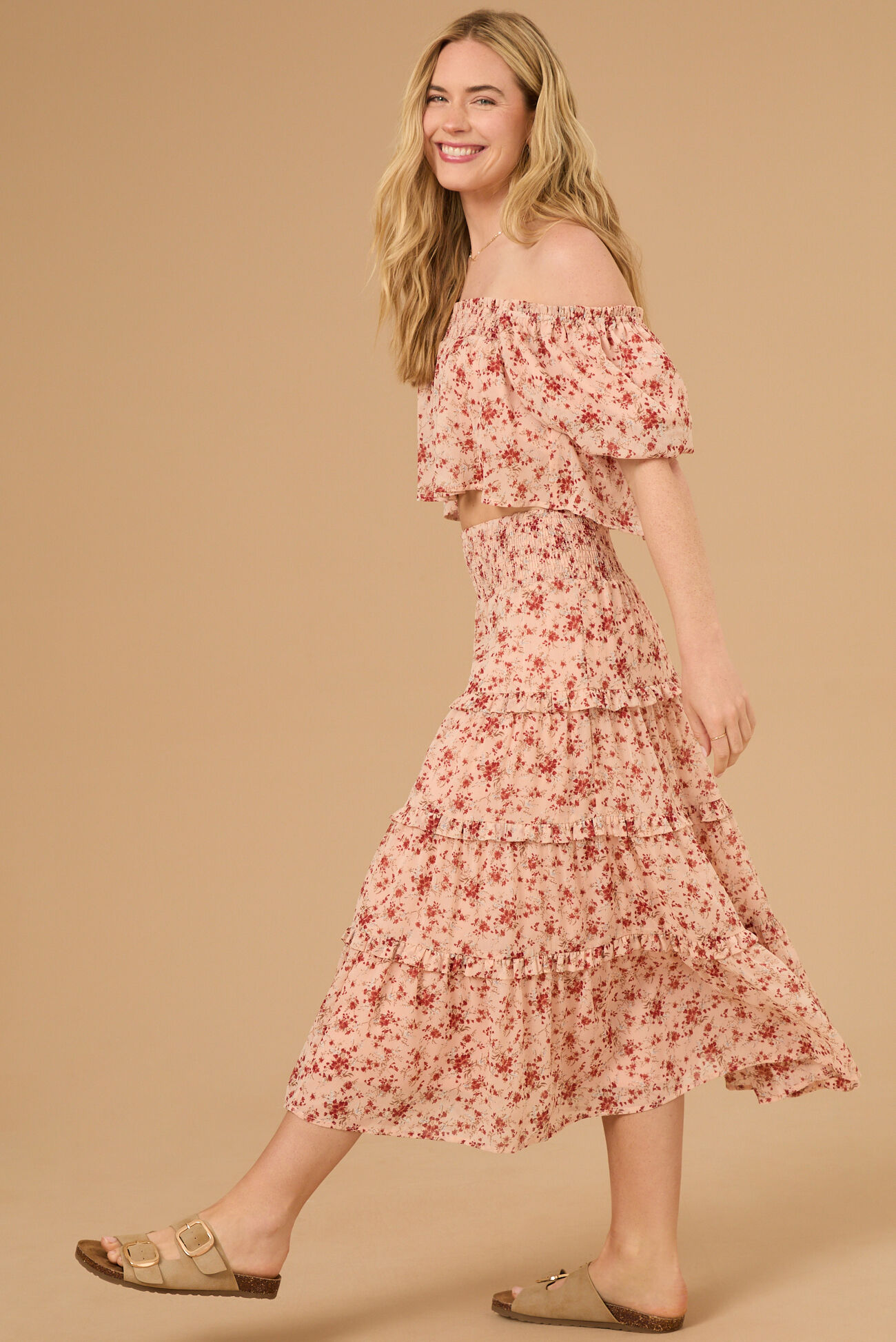 Lindsey Floral Babydoll Top