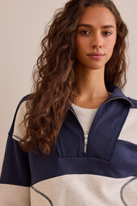 Overtime Striped Pullover Detail 2 - Altar'd State