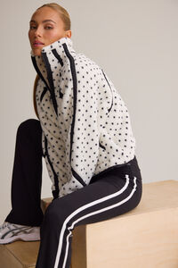 Risen Polka Dot Sherpa Quarter Zip Detail 3 - Altar'd State