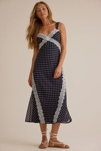 Chelsea Lace Trim Midi Dress Detail 2 - Altar'd State
