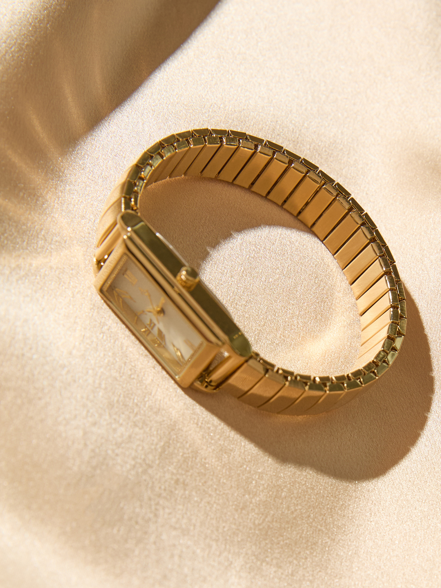 Radiant Gold Stretch Watch in Gold | Altar'd State