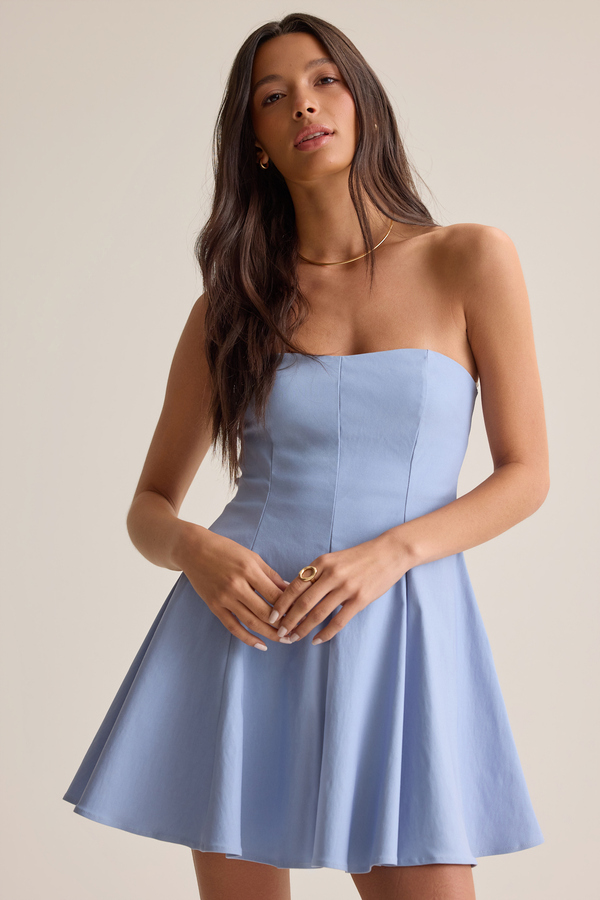 Mae Mini Dress in Blue | Altar'd State