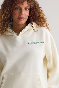 New York Christmas Embroidered Hoodie Detail 5 - Altar'd State
