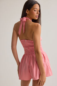 Gywenne Halter Gingham Romper Detail 5 - Altar'd State