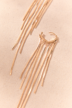 Millie Gold Droop Dangle Earrings - Altar'd State - 