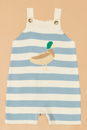 Duck Embroidered Stripe Shortall - Altar'd State