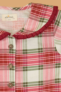 Plaid Wishes Peter Pan Collar Pajama Set Detail 2 - Altar'd State