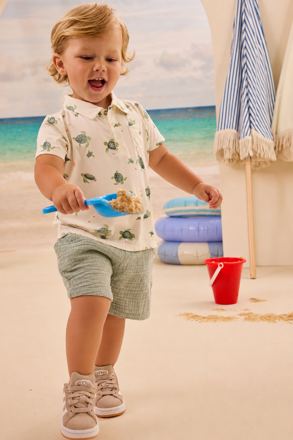 Sea Turtles Polo and Short Set - Altar'd State