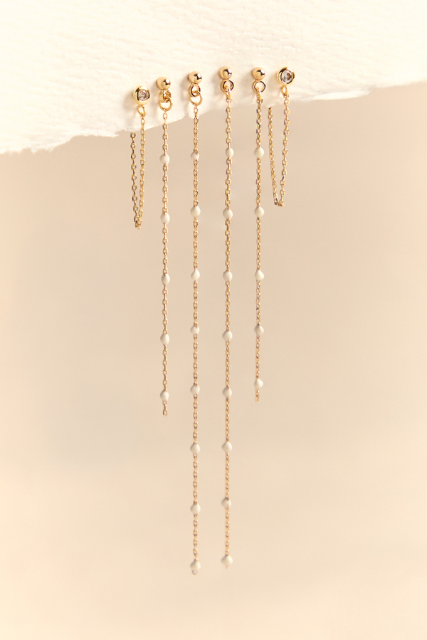 18K Gold Chain Earring Set - Altar'd State