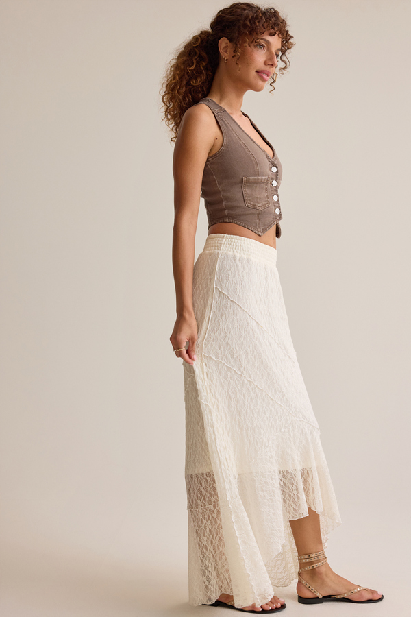 Harlee Denim Vest Detail 4 - Altar'd State