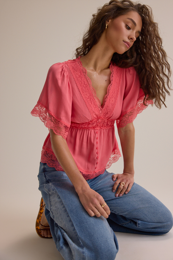 Evanelle Lace Babydoll Top - Altar'd State