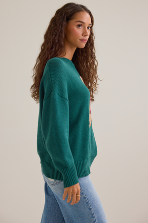Maya Teddy Bear Sweater - Altar'd State - 