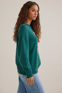 Maya Teddy Bear Sweater Detail 4 - Altar'd State