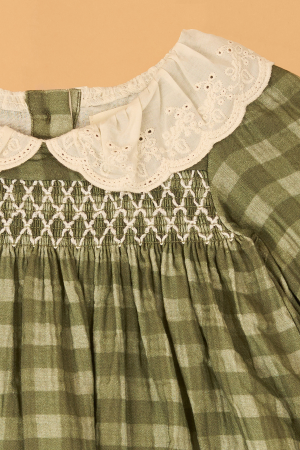 Haven Peter Pan Gingham Toddler Dress Detail 2 - Altar'd State