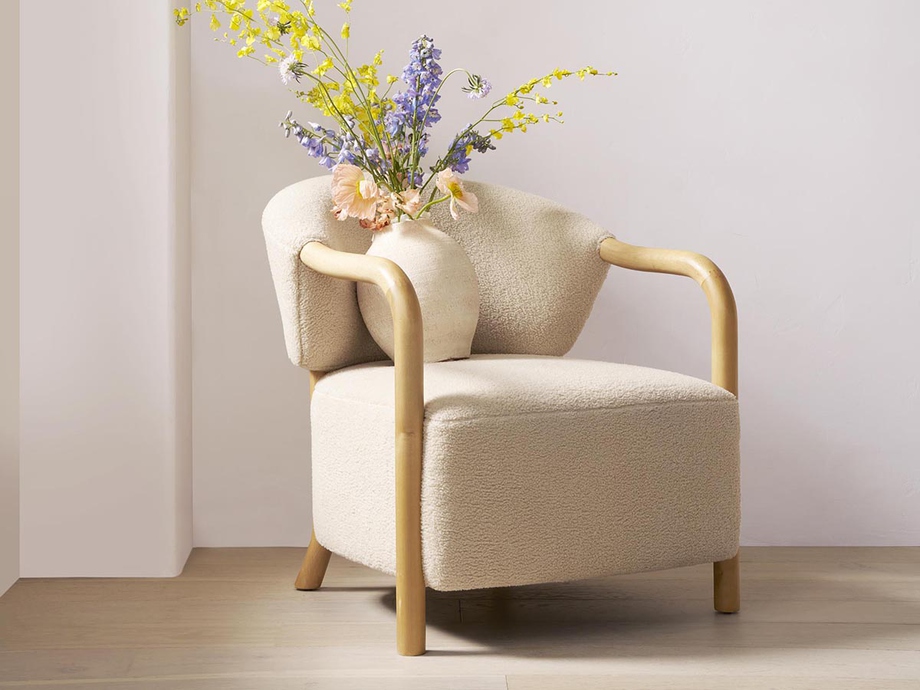 Miley Wood & Upholstered Chair - Altar'd State