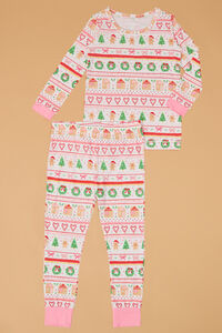 Gingerbread Fair Isle Long Sleeve Lounge Set - Altar'd State