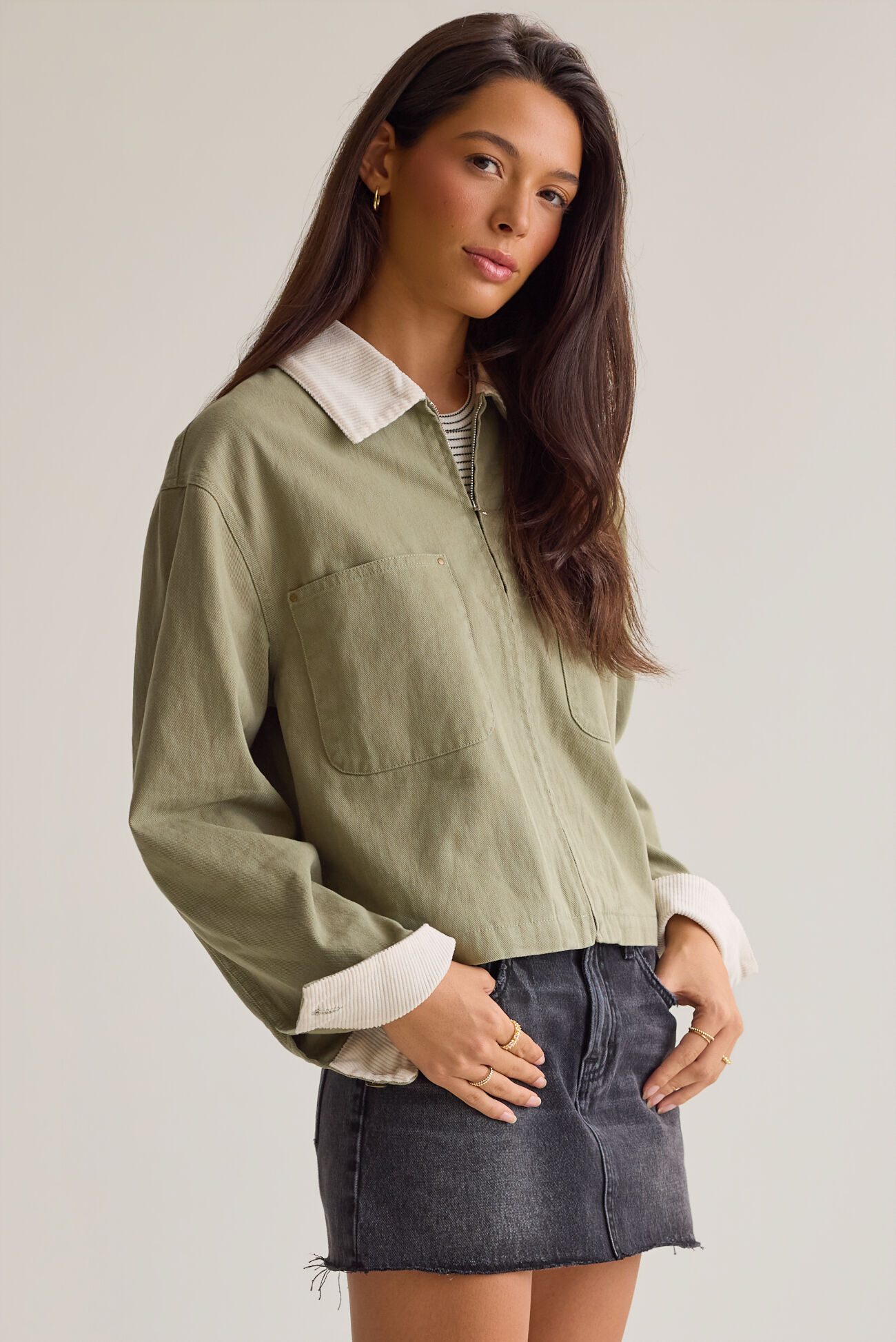 Jayden Cropped Trucker Jacket