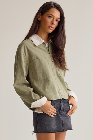 Jayden Cropped Trucker Jacket - Altar'd State - 